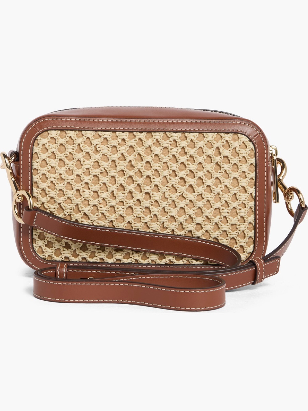 Marc Jacobs Tan and Natural Woven Leather Crossbody - Picture 3 of 6